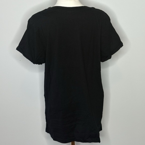 Odd People Collection Wild Ones Graphic Tee Large Black Distressed Band Shirt - Picture 5 of 7